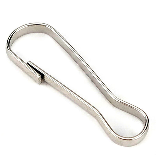 Masford Fishing Gear Buckle, Chain Clip, Spring Clip, Keychain, Fishing Gear Buckle, 304 Stainless Steel, 50mm Long [50 Pieces]