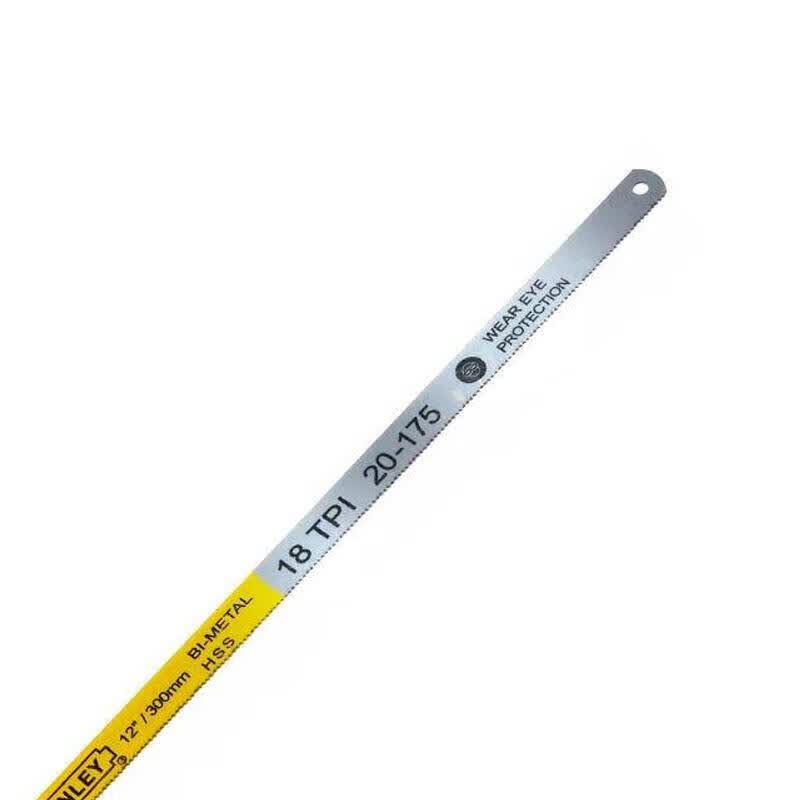 Stanley 18-tooth bimetal saw blades, 12 inches (x100), 100 blades/box; 20-175