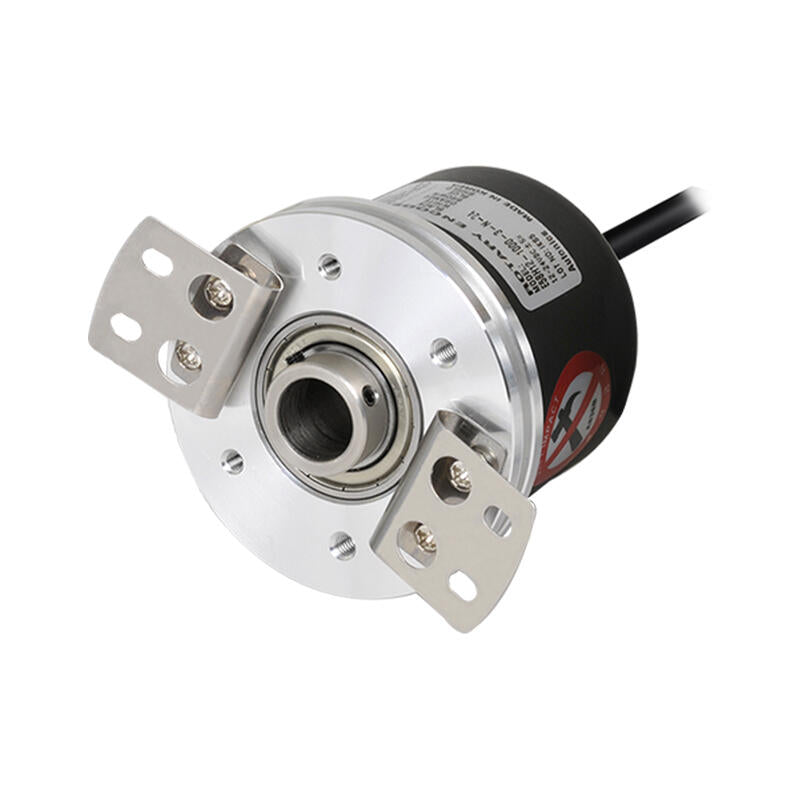 Autonics hollow shaft incremental rotary encoder 512P/R push-pull output DC12-24V cable 2m outer diameter φ58mm shaft diameter φ12mm; E58H12-512-3-T-24