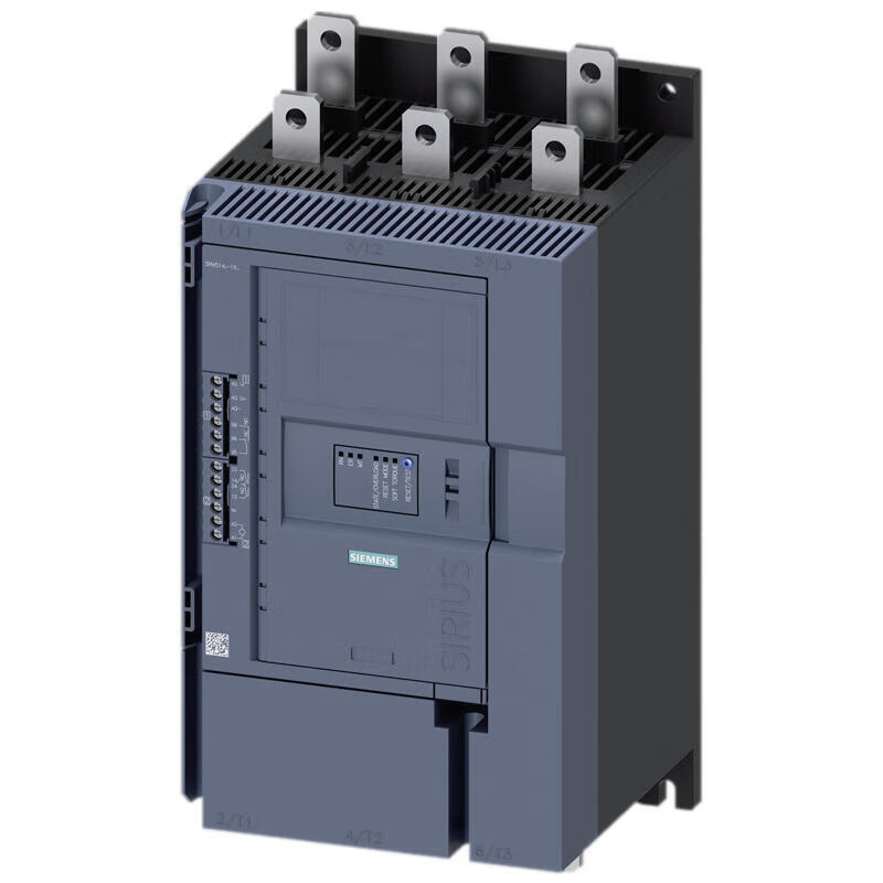 Siemens soft starter 200-480V 210A, 110-250VAC screw terminal without bypass, analog output; 3RW51431XC14