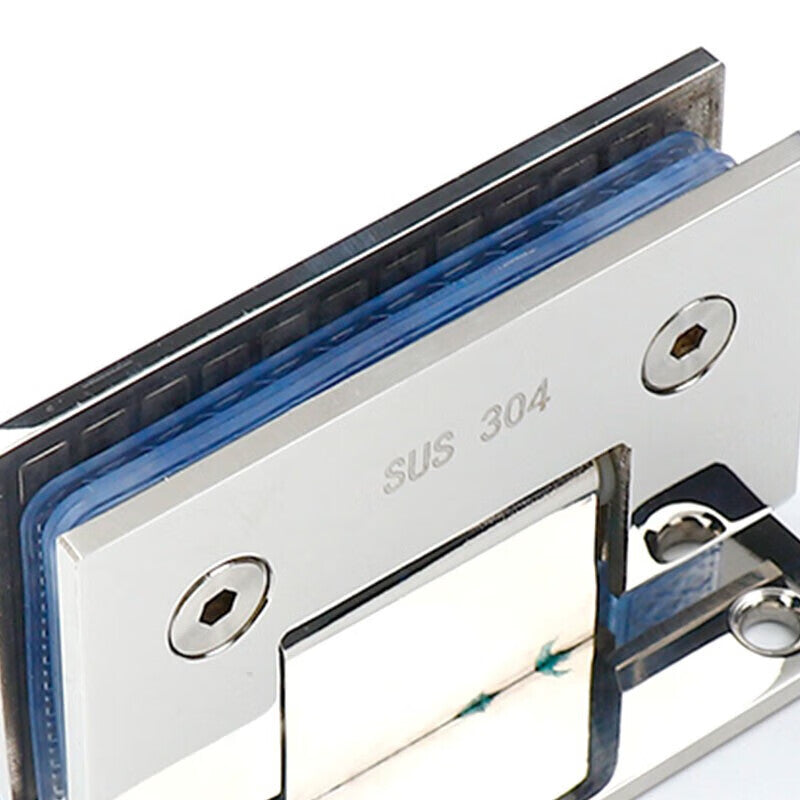 Deyu Stainless Steel Solid Glass Door Hinges (Unit: Piece) 201# 180-degree Brushed Finish