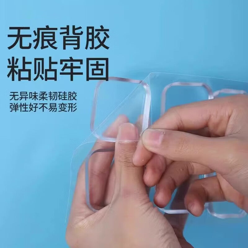 Junwen door handle anti-collision pad, door stop, back wall anti-collision pad, cabinet door buffer pad, refrigerator anti-collision sticker, 6 transparent pads