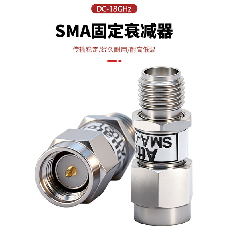 Fengyingzi SMA Fixed Attenuator DC-18GHz 10dB RF Coaxial Attenuator Male to Female FYZ-18G-10DB