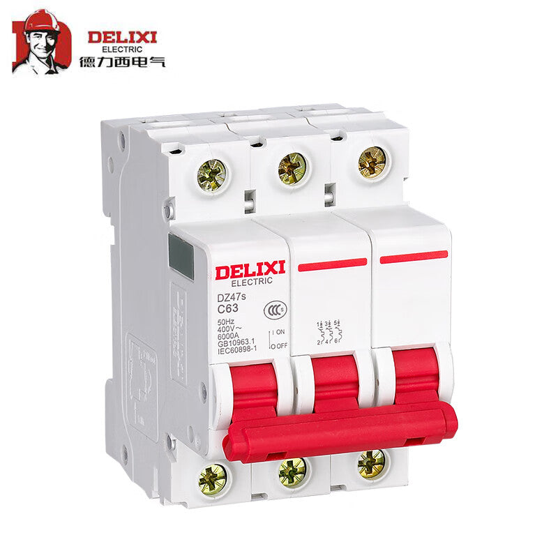 Delixi DZ47s C Type 3P 63A 400V Circuit Breaker