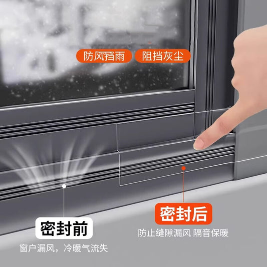 TIMMS window windproof sealing tape is easy to leave adhesive residue, waterproof and windproof glass door and window gaps, and winter cold-proof and heat-insulating film strips.