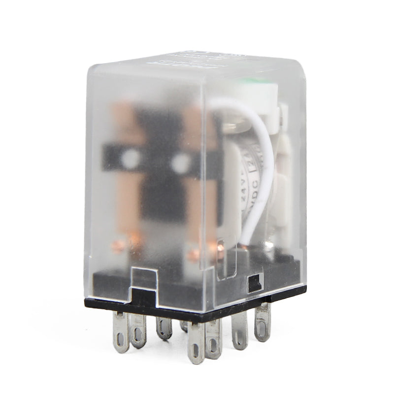 PEOTR HH52P intermediate relay small electromagnetic relay two open and two closed with light 8-pin silver contact AC380V 1 pc