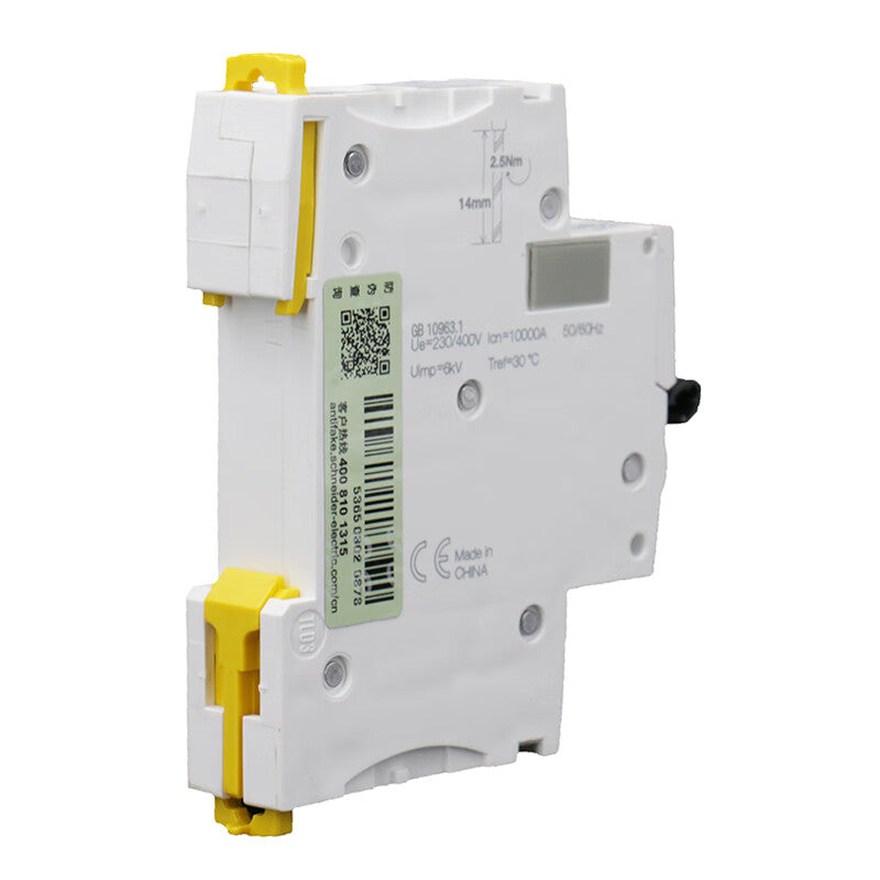 Schneider air switch A9 series IC65H small circuit breaker 1P single pole C type 10A 10KA A9F28110 main gate micro-break switch circuit breaker
