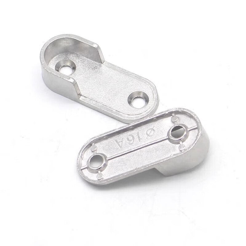 Murata Inao Wardrobe Hanging Rod Support, Thickened Clothes Rod Accessories, Clothes Drying Cabinet Clip Hook Fixing Bracket Flange Base
