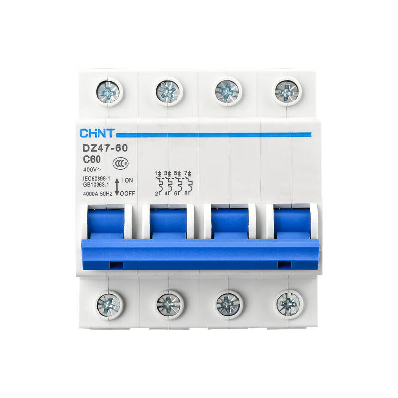 Chint miniature circuit breaker; DZ47-60 4P D10