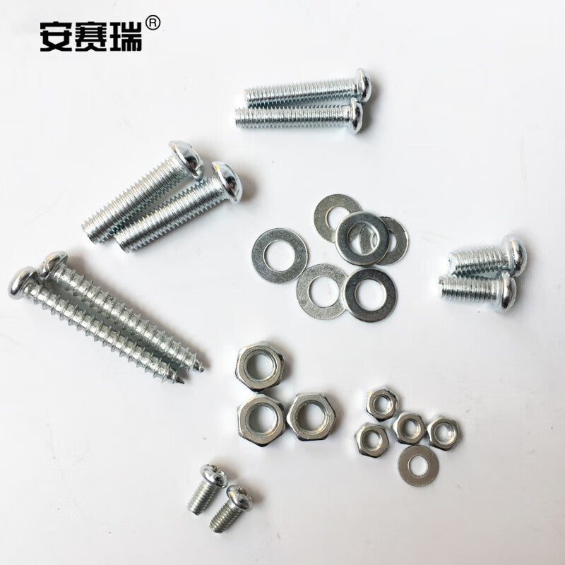 Anselene Screw, Nut, Washer Set, Self-Tapping Screw Fastener (1 box) 22264