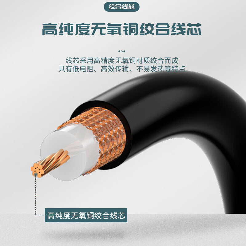 Fengyingzi SYV50-7 Coaxial Cable Feeder, Super Encrypted Shielded Signal Cable, 50 Ohm High Frequency Cable, 100 Meters FYZ-SYV50-7