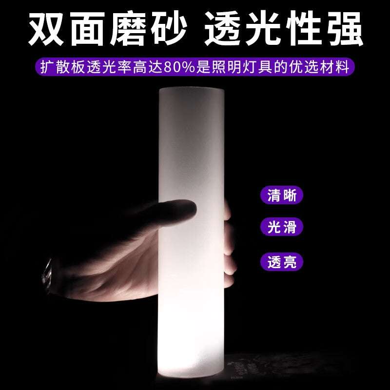Shengduoshan PP frosted semi-transparent plastic sheet hard film PVC board high light transmittance background partition baffle can be cut.