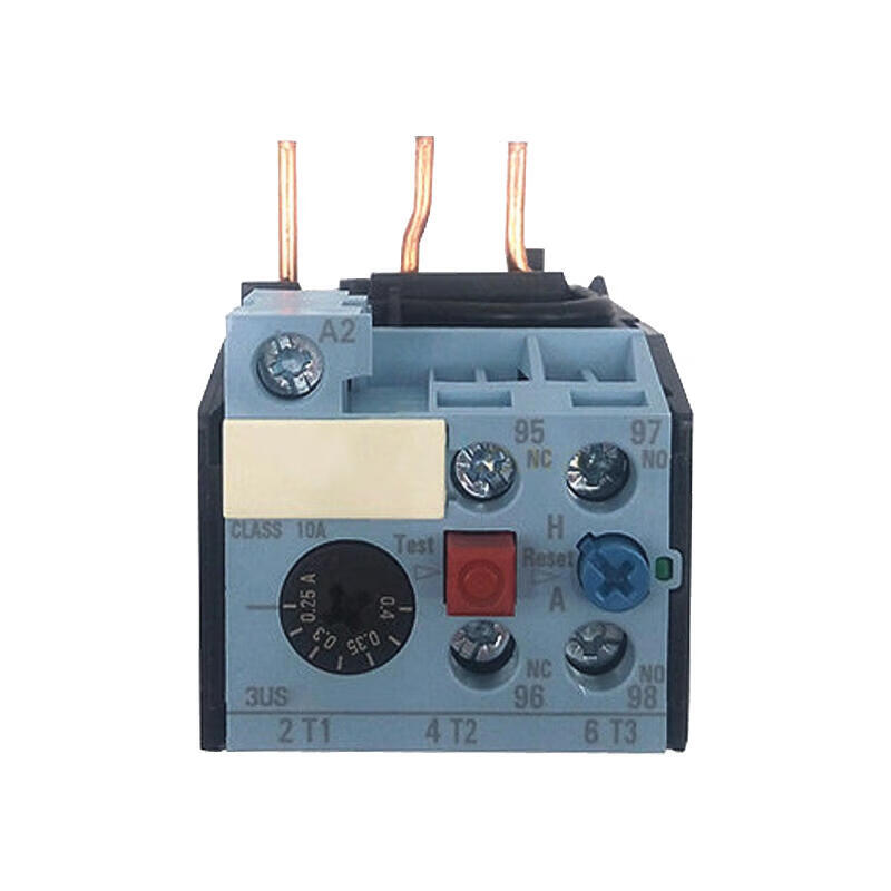 Siemens overload relay 0.63...1A tripping class: 10A specification 0 for 3TS29-32, 3TB39-41 auxiliary contacts: 1 normally open contact + 1 normally closed contact; 3US50400J