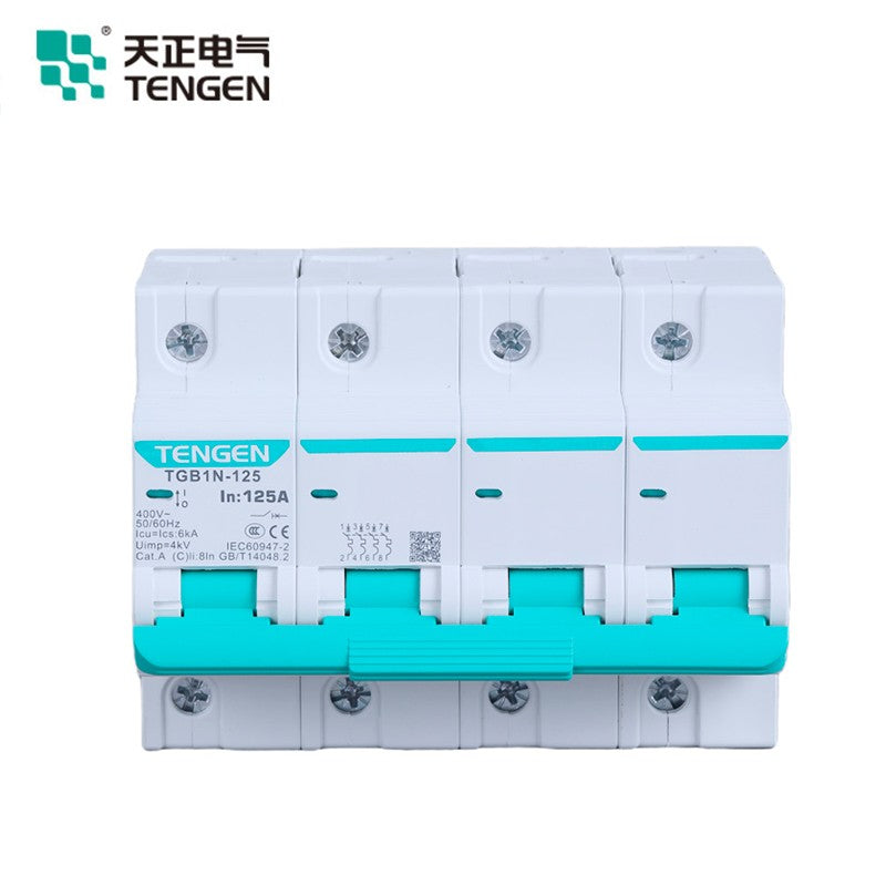 Tianzheng Electric TGB1N series 125 frame air switch small circuit breaker short circuit overload protection type C 2P 100A (Xiangyun 3.0) 335012800389