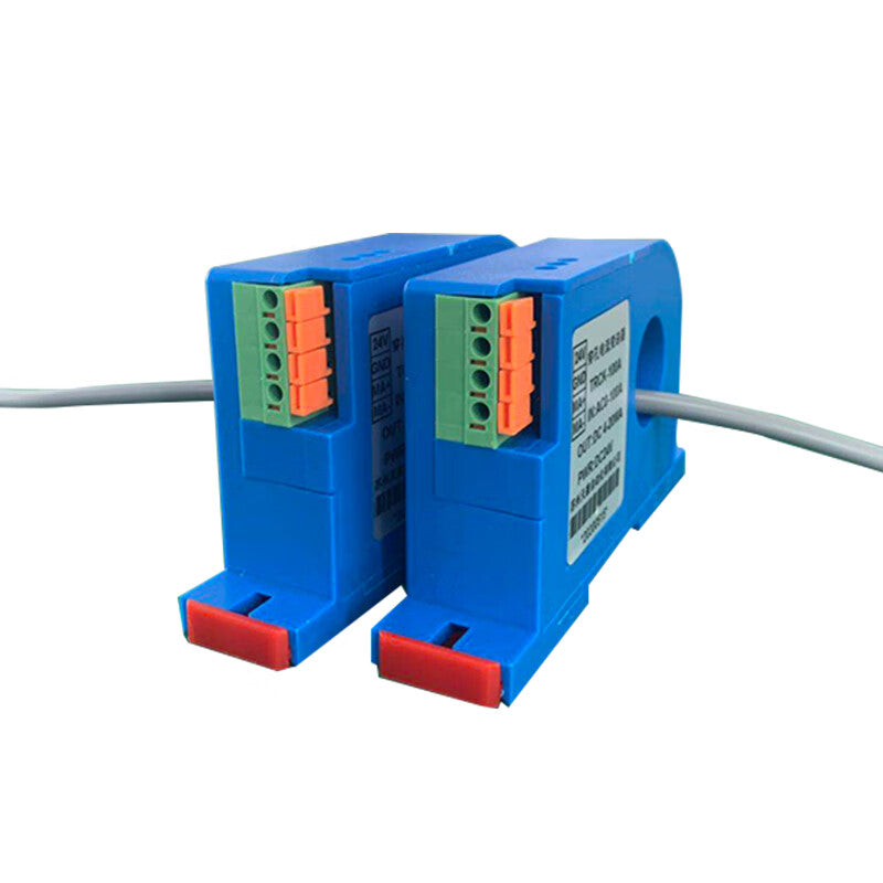 USAMR High-Precision Perforated AC Current Transmitter 4-20mA Output Current Transformer Hall Sensor 0-50A