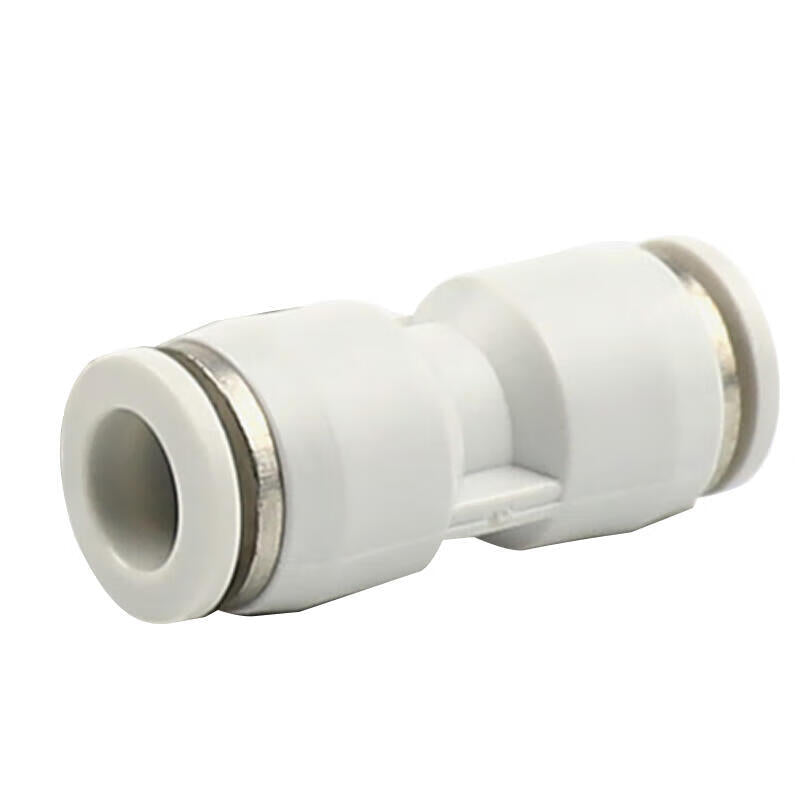 Yahai PU Quick-Connect Fitting - Straight-Through Design, White