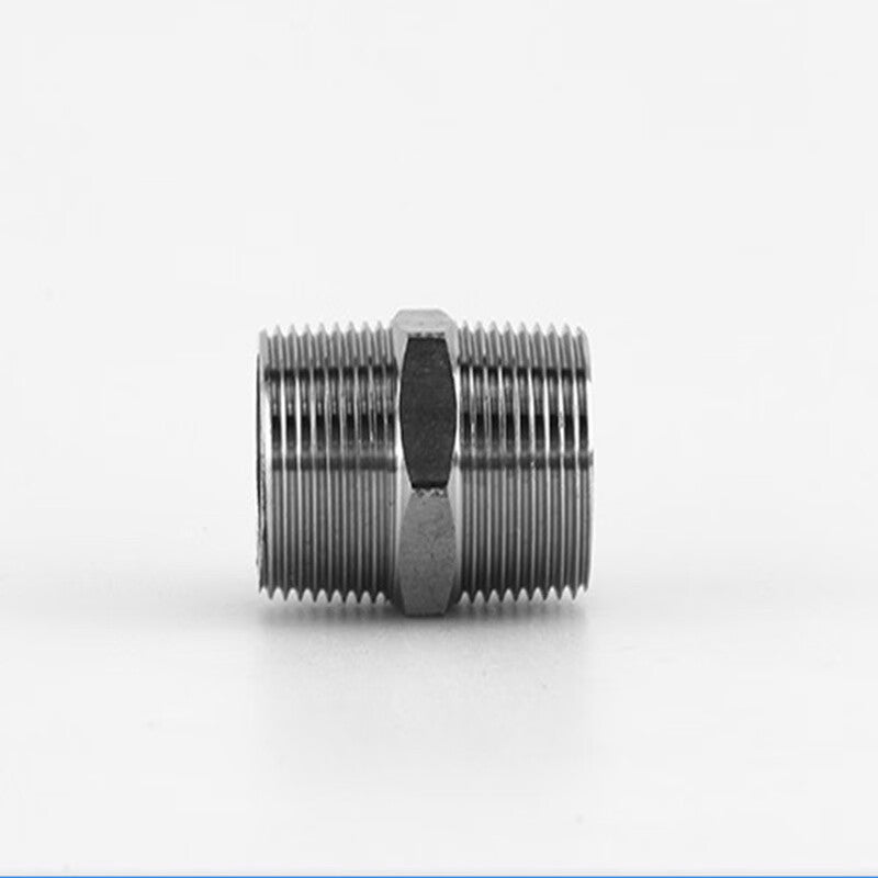 Feiquan 304 Stainless Steel Flat Edge Pressure Washer with Hexagonal External Thread DN15 (10 pieces per pack) Unit: Pack