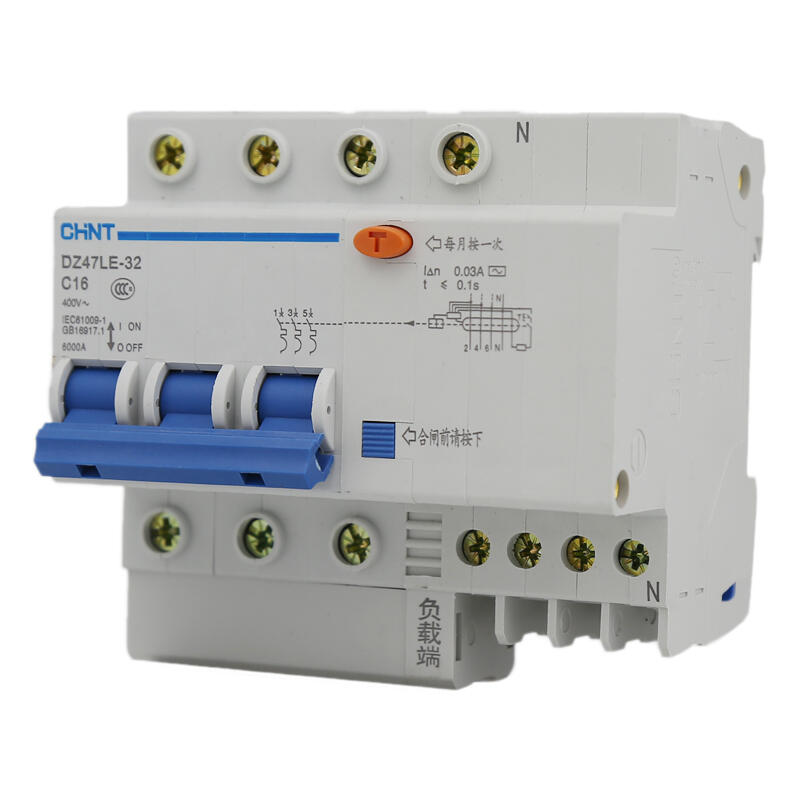 Chint DZ47LE-32 3P+N C16 30mA Leakage Circuit Breaker