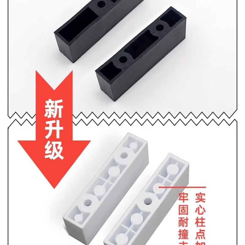 Shanhe Industrial Products Door and Window Anti-collision Blocks, Limiters, PVC Window Safety Lock Blocks, Sliding Window Anti-collision Protection Blocks, Double Hole 25mm Height Limiting Blocks, Black [20 Pieces]