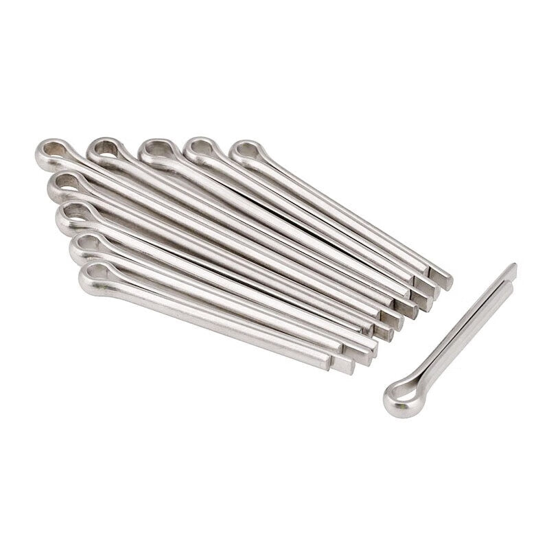 Bingyu 304 Stainless Steel Cotter Pins, Hairpins, U-Shaped Pins, GB91 Steel Pins, 304 Stainless Steel Cotter Pins, M6.3*60 (50 pieces) bx-17