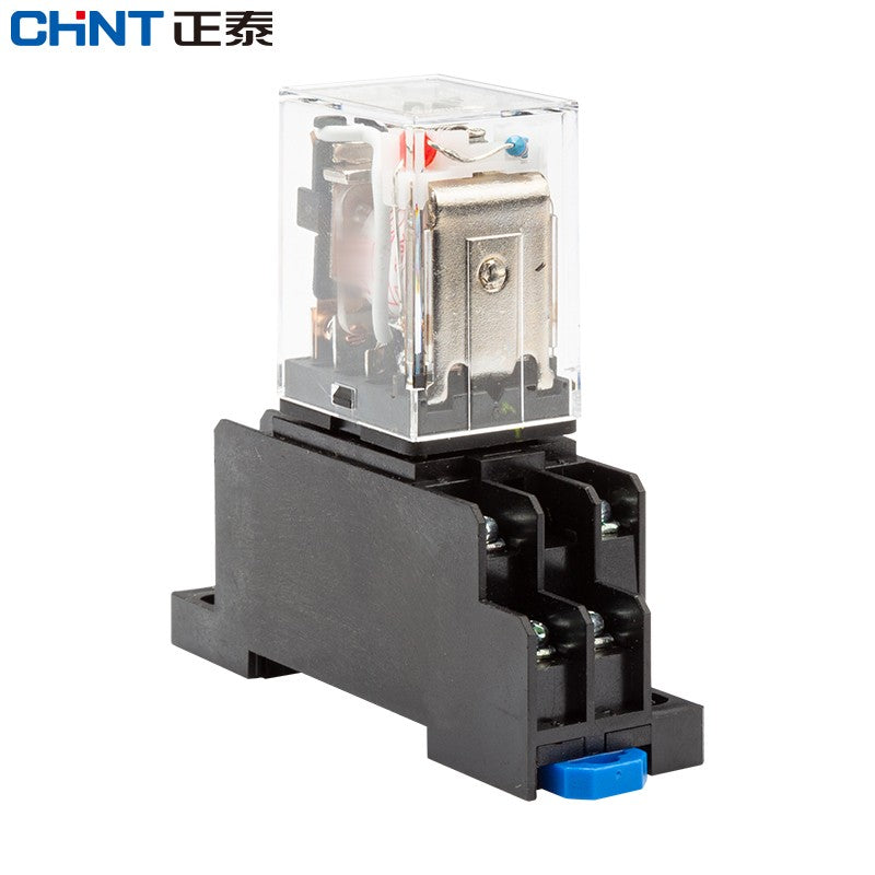 Chint (CHNT) JZX-22F/2Z 5A DC 220V 8-pin intermediate relay hh52p with light and base DC