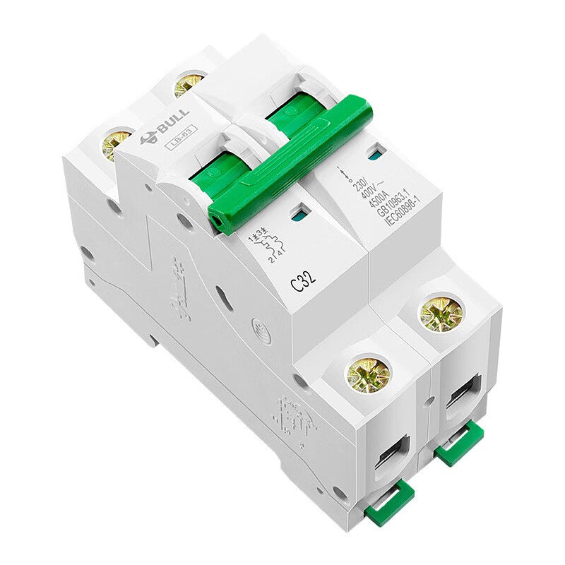 Bull circuit breaker air switch small circuit breaker bipolar double in and double out 2P-25A 400V