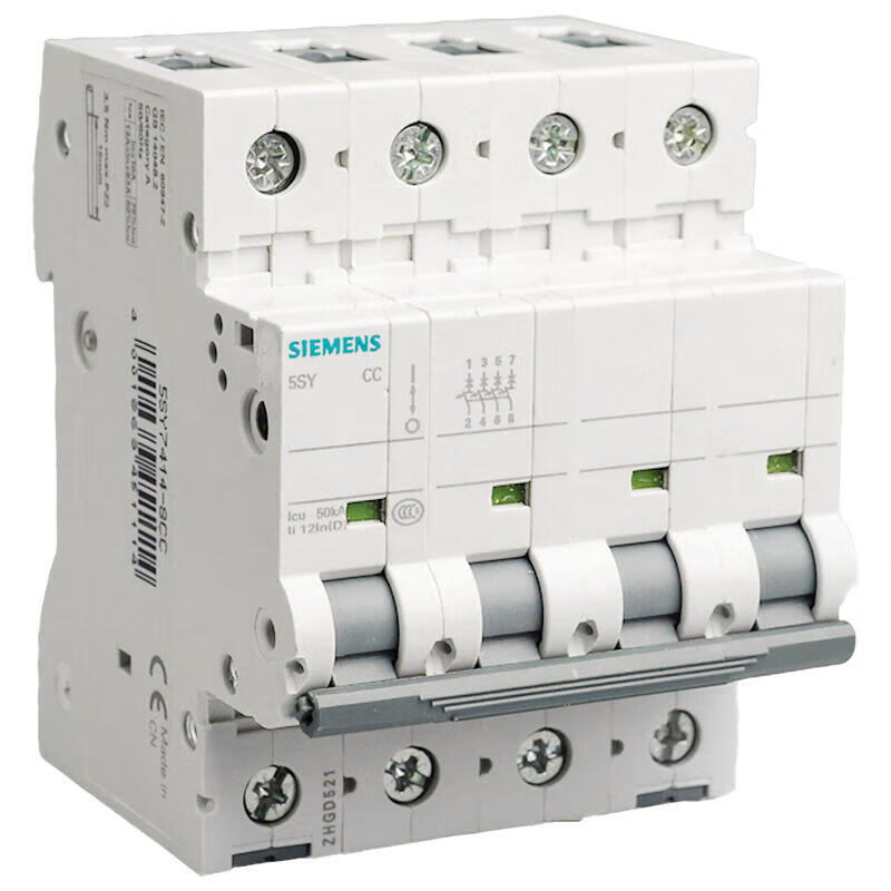Siemens ET-5SY 10A 4P C Miniature Circuit Breaker - 10kA Rating
