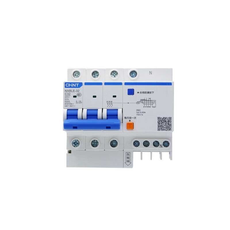 Chint NXBLE 10A 3P+N Air Switch with Leakage Protection