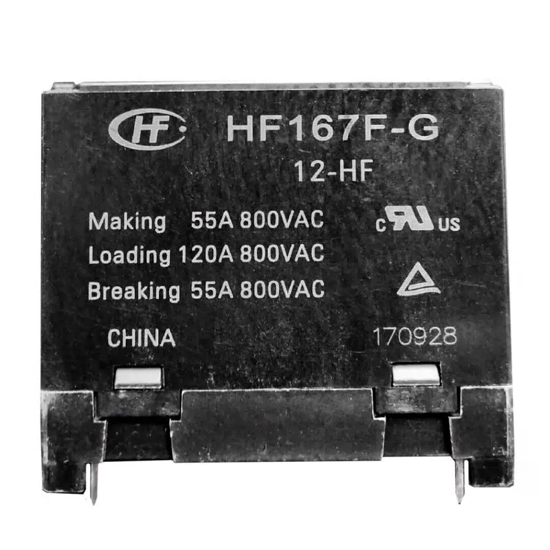 2Pcs Hongfa HF167F-G-12-HF 12VDC Power Relay 4Pins 55A 800VAC [1]