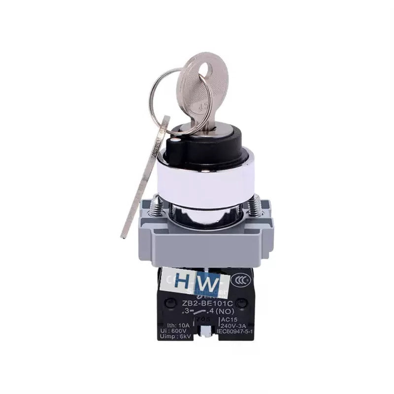2/Piece Key Selection Switch XB2BG65C XB2-BG65C 1NO+1NC 2-gear Self Reset [1]
