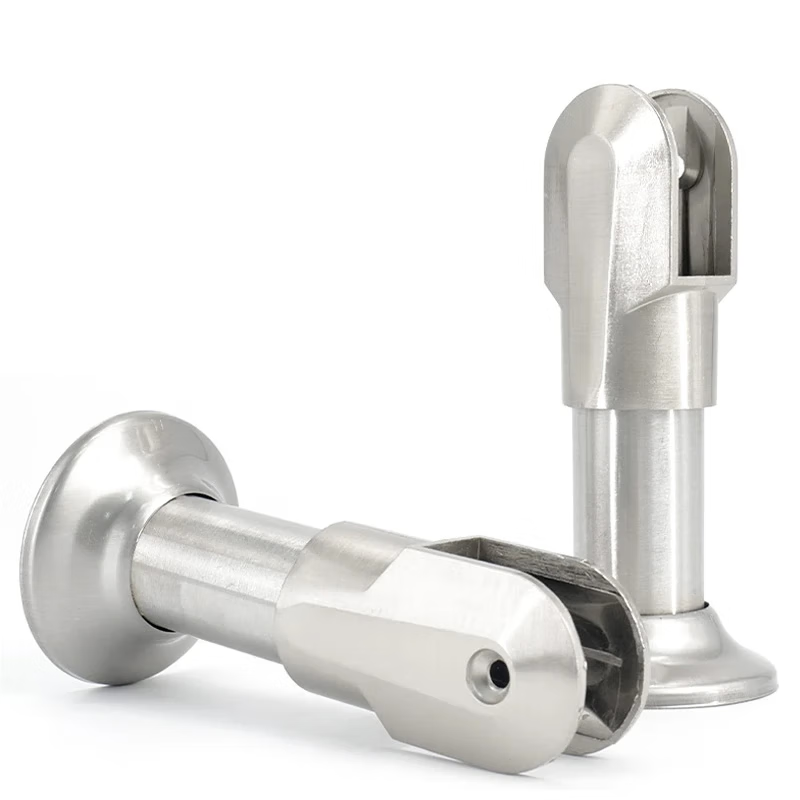 Jingu Lao KCAA-577 Public Toilet Support Legs, Toilet Partition Hardware Accessories, Stainless Steel Bracket Legs, Clamping Plates, 1 piece