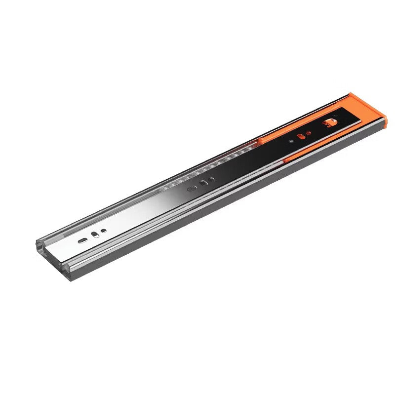 Shanhe Stainless Steel Cabinet Drawer Slides, Thickened Damping Slides, Black Steel 20-inch 50cm Two-Section Standard Model (2 pieces per set)