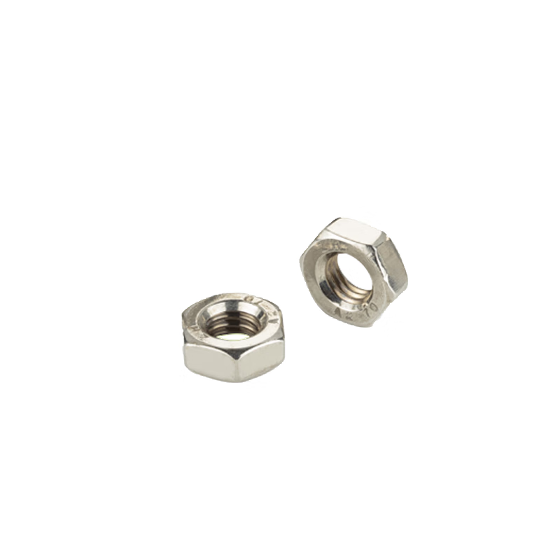 Huixiang A2-70 grade stainless steel type 1 hex nut DIN934, whitewashed, customizable, 1 piece M6-1