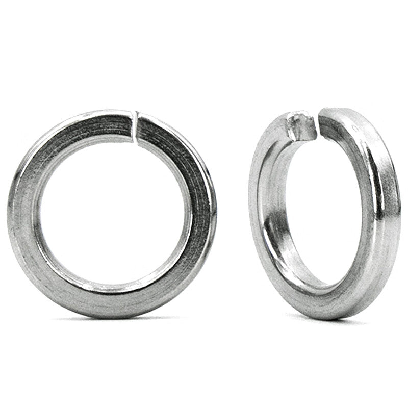 Hesterig JG-589 304 Stainless Steel Spring Washers, Standard Open Spring Washers, GB93 M4 Spring Washers, 1000 pieces