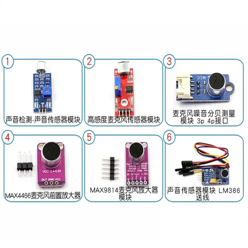 Ouhuayuan Sound Sensor Module, Voice Control Sensor Switch, Sound Detection Whistle Switch, Amplifier Microphone, High Sensitivity Microphone Sensor Module (1 unit)