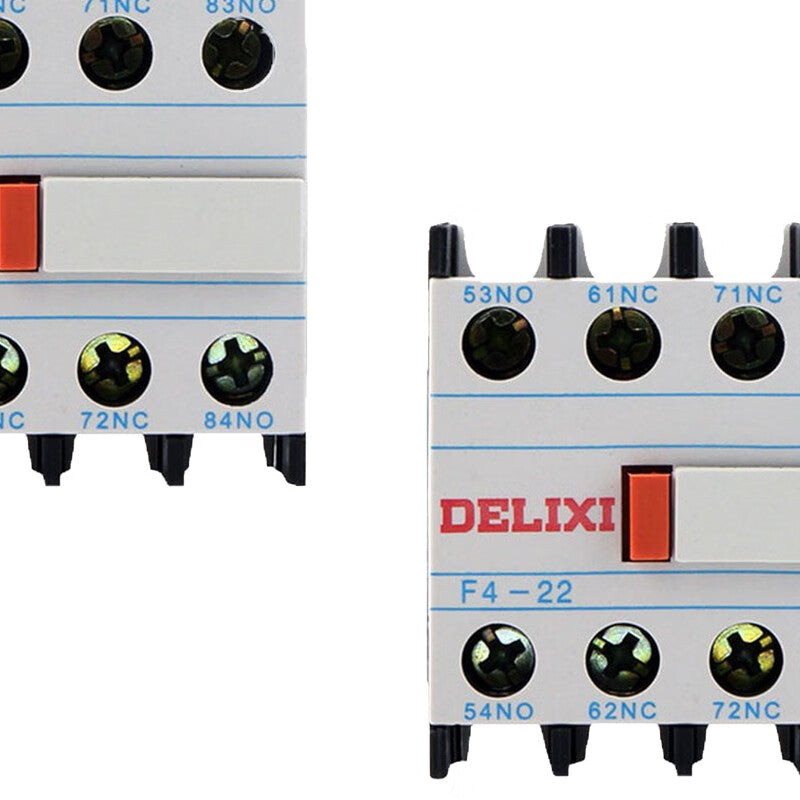 Delixi AC contactor F4-22 top auxiliary contact F422 Unit: minimum order of 2 pieces