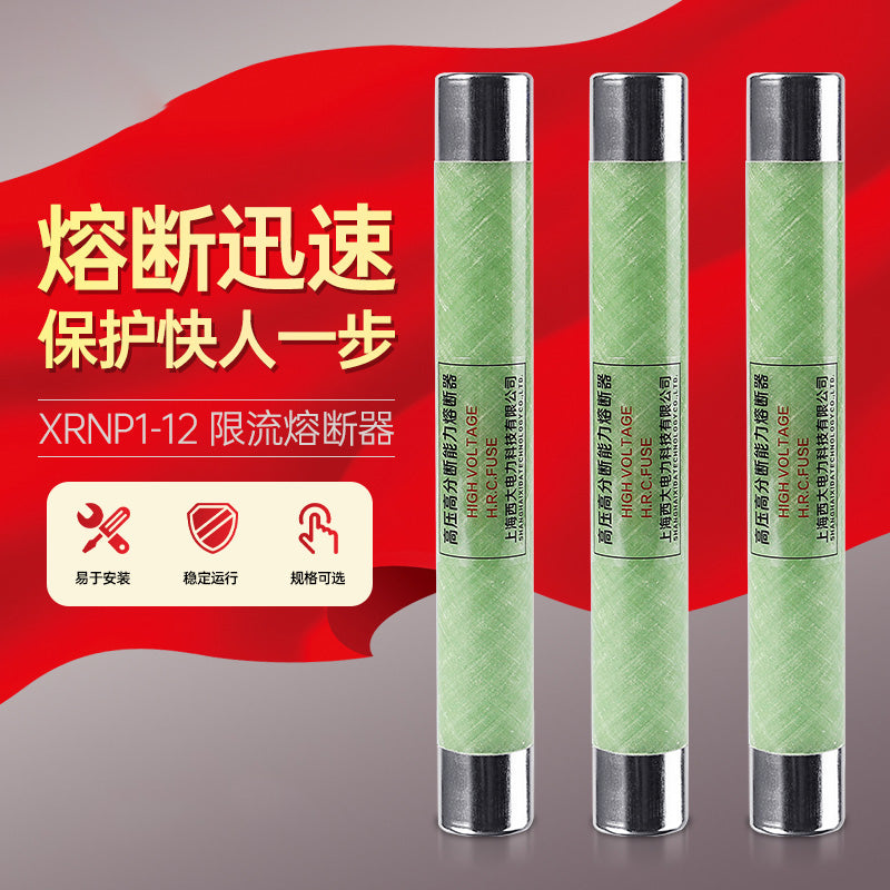 Xida Electric Power Current Limiting Fuse Silver Wire Voltage Transformer High Voltage High Breaking Capacity Fuse One Price XRNP1-12/0.5A 25*195mm