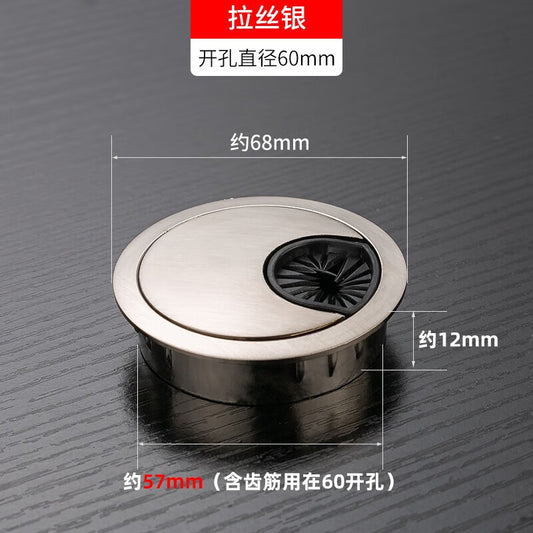 Spaceman Thickened Office Desk Cable Cover Hole Computer Writing Desk Cable Box Cover Desk Hole Cable Management Box Decorative Cover 60 Opening Hole