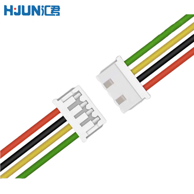 Huijun MX 1.25mm pitch male/female connector wire, single/double-ended electronic wire, 0.2m, 10 pieces, male/female 3-pin connector.