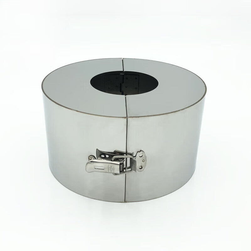 HanGu 304 Stainless Steel Flange Protective Cover: Acid and Alkali Resistant, High Temperature Resistant, Corrosion Resistant, Splash-Proof Protective Cover