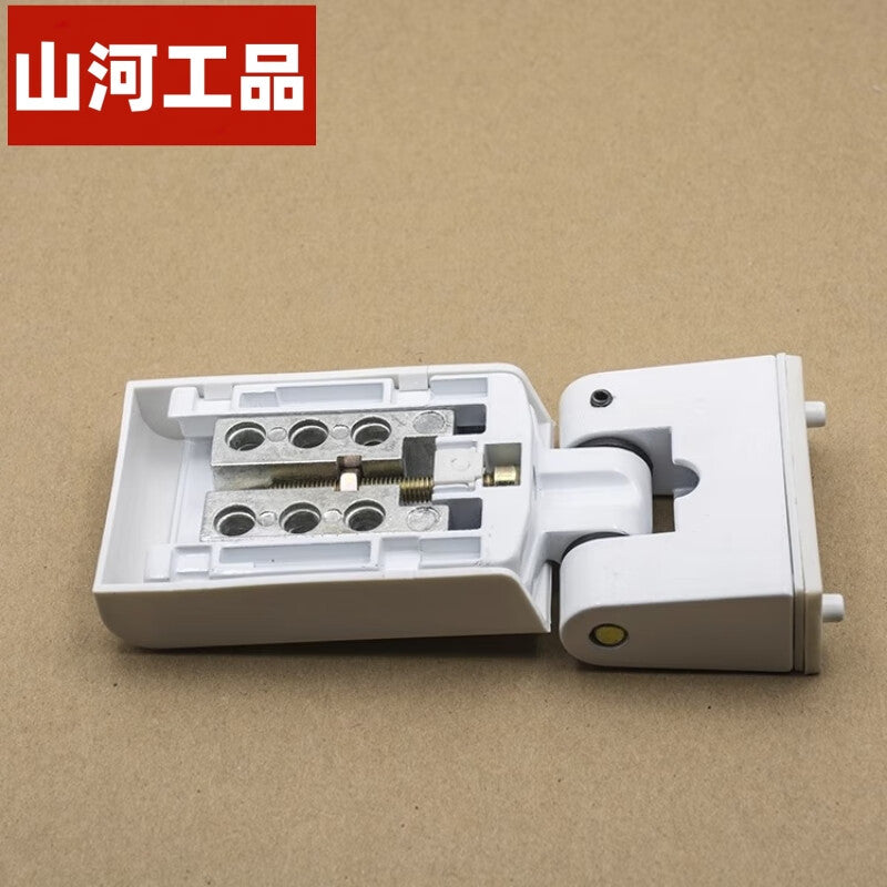 Shanhe Industrial Products Old-style PVC casement door and window hardware accessories, white, thickened and heavy-duty, with external aluminum alloy hinges, HSP-7, 1 piece