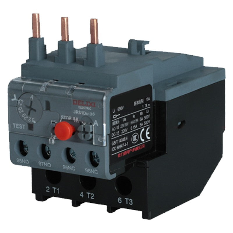 DELIXI ELECTRIC JR2v-25 Thermal Overload Relay, 4.0-6A, RoHS