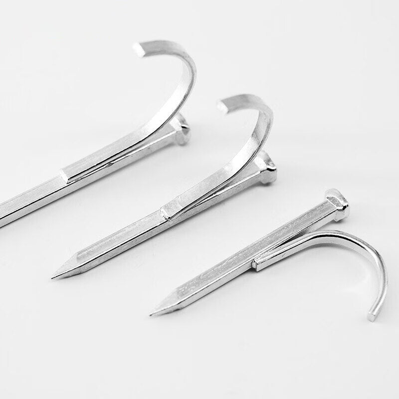 Steel Precast Pipe Hooks, Square Hooks, National Standard Quality Fixing Nails, Integrated Hooks [Jingcang] 4 points (30 pieces)