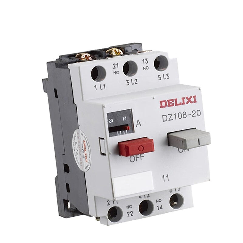 Delixi DZ108-20/11 Motor Circuit Breaker 6.3A, English Label