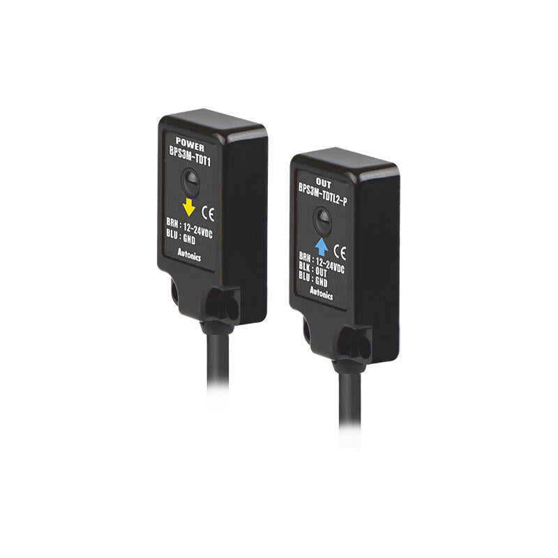 Autonics amplifier built-in photoelectric sensor through-beam type detection distance 3m DC12-24V PNP cable 2m ON when light enters; BPS3M-TDTL-P