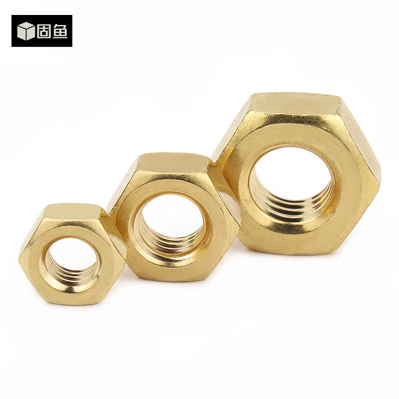 GUYU copper nuts and bolts, hexagonal screws, M8.0 (10 pieces)