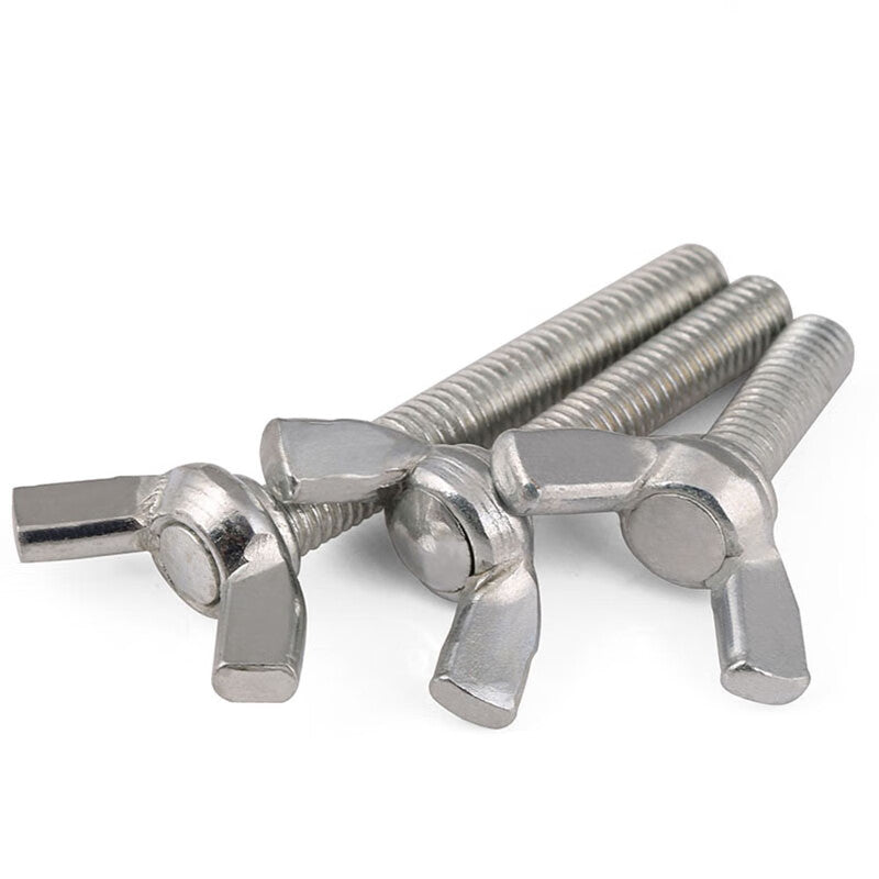 Juwei Wing Screws, National Standard Galvanized Wing Hand-Tightening Screws, JG1016H M4*40 (100 pieces)