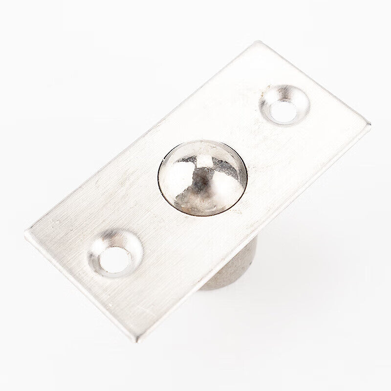 Winstan WSX183 Adjustable door catch with concealed spring for wooden doors and KTV room doors. Includes screws. Made of brushed steel.