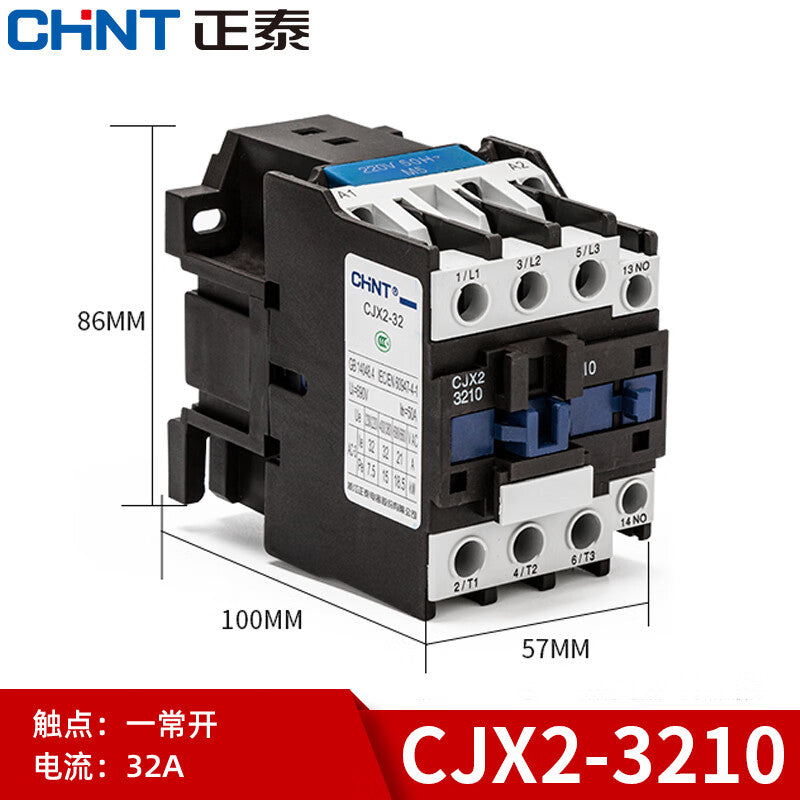 Chint CJX2-3210 220V AC Contactor 32A Contact Relay