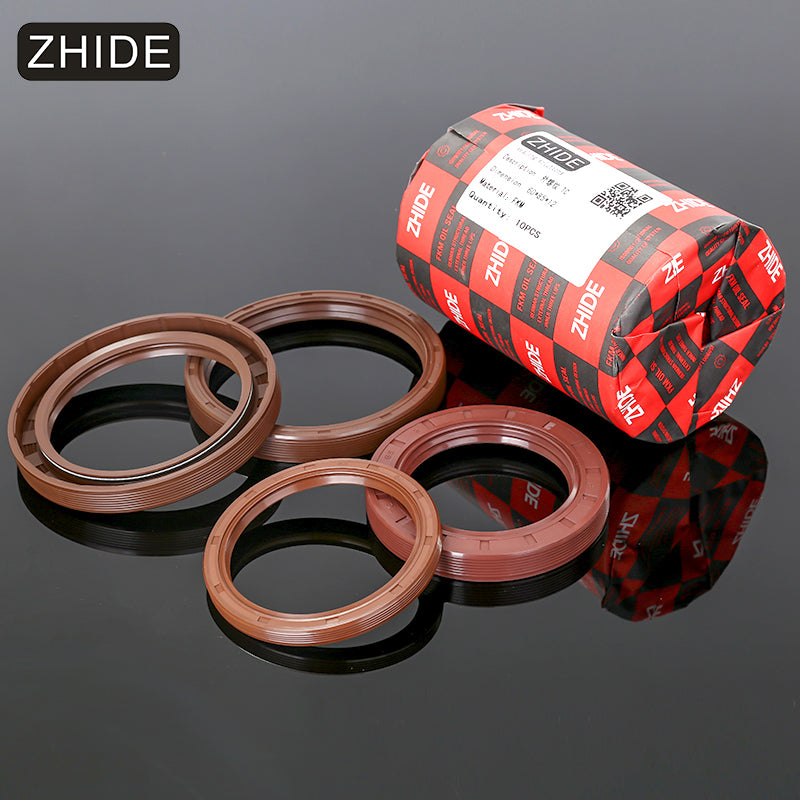 ZHIDE TC type fluororubber skeleton oil seal double lip shaft seal sealing ring, high temperature resistant TG4, 20*38*8 pieces, in stock.